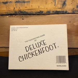 Vintage 1986 Deluxe ChickenFoot dominoes game